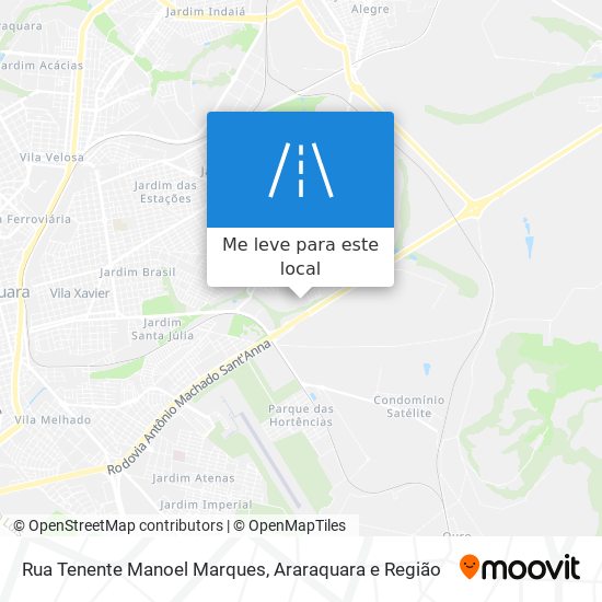 Rua Tenente Manoel Marques mapa