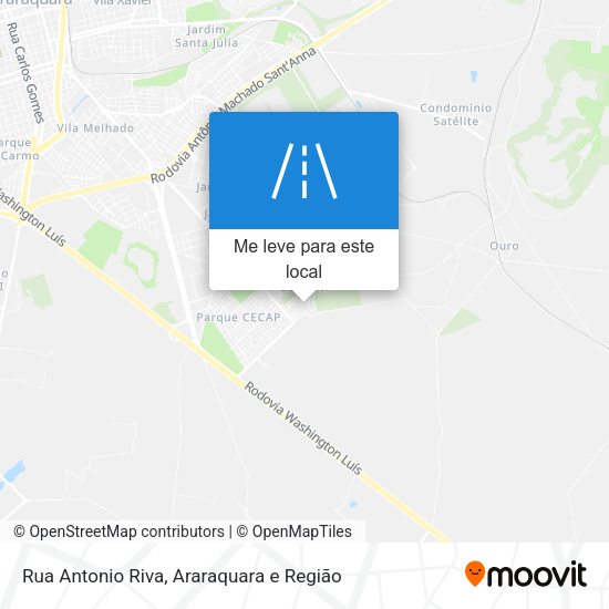 Rua Antonio Riva mapa