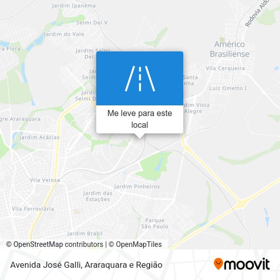 Avenida José Galli mapa