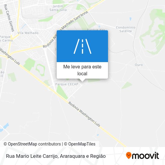 Rua Mario Leite Carrijo mapa