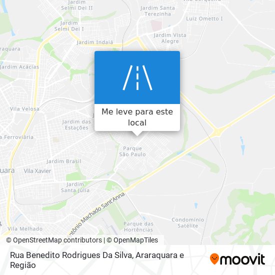 Rua Benedito Rodrigues Da Silva mapa