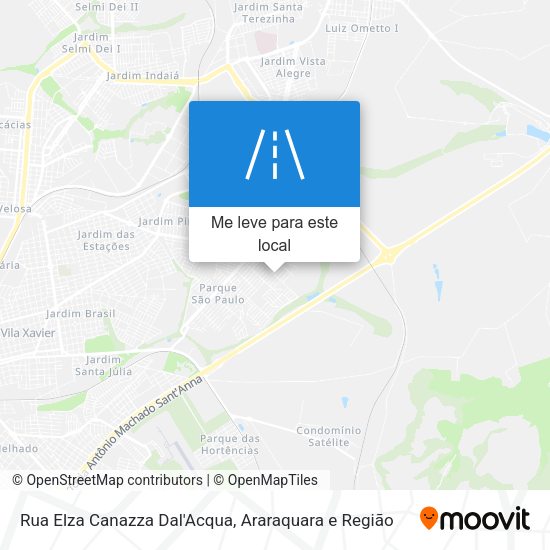 Rua Elza Canazza Dal'Acqua mapa