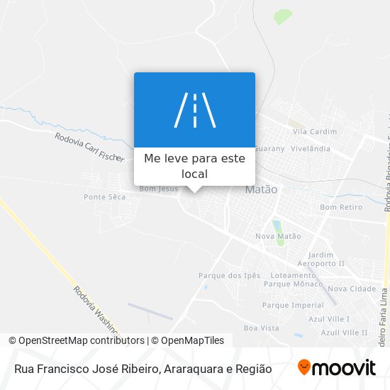 Rua Francisco José Ribeiro mapa