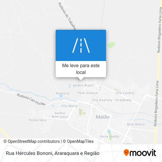 Rua Hércules Bononi mapa