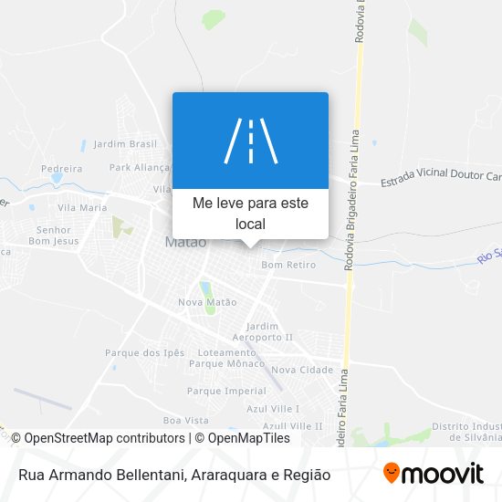 Rua Armando Bellentani mapa