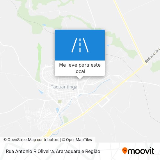 Rua Antonio R Oliveira mapa
