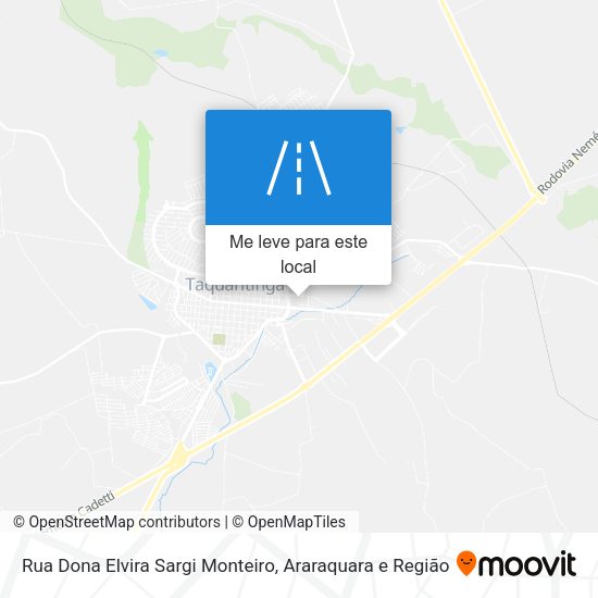 Rua Dona Elvira Sargi Monteiro mapa