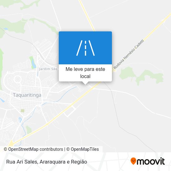 Rua Ari Sales mapa