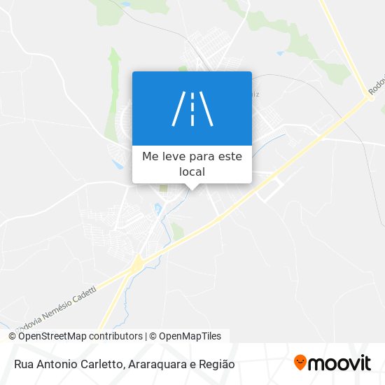 Rua Antonio Carletto mapa