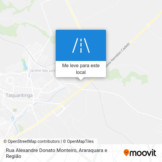 Rua Alexandre Donato Monteiro mapa