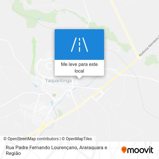 Rua Padre Fernando Lourençano mapa