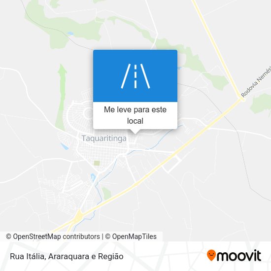 Rua Itália mapa