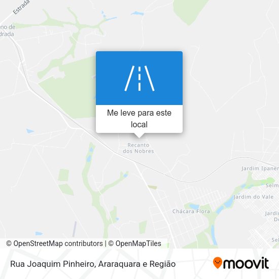 Rua Joaquim Pinheiro mapa