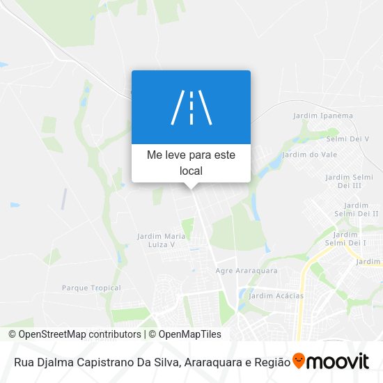 Rua Djalma Capistrano Da Silva mapa