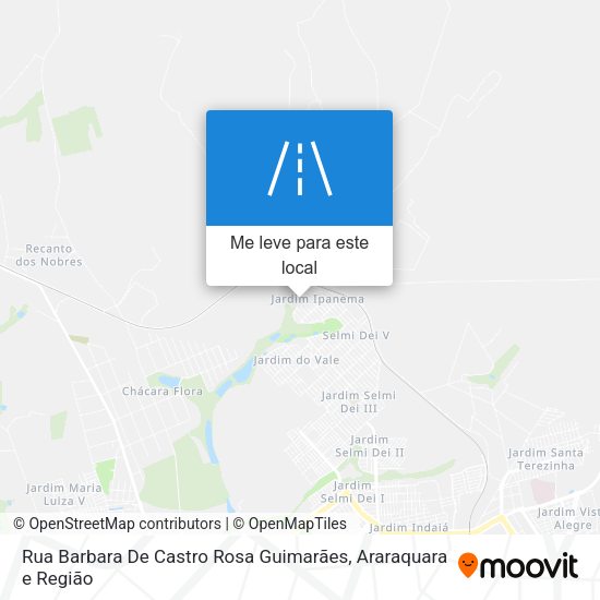 Rua Barbara De Castro Rosa Guimarães mapa