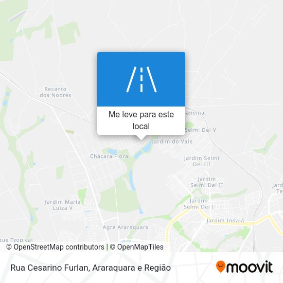 Rua Cesarino Furlan mapa