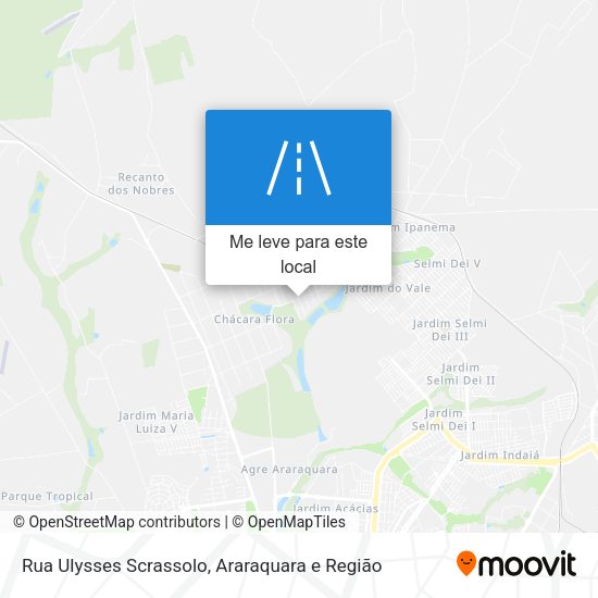 Rua Ulysses Scrassolo mapa