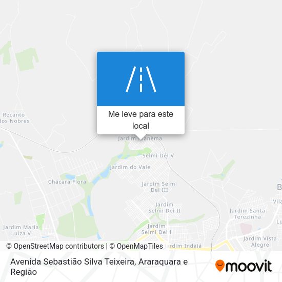 Avenida Sebastião Silva Teixeira mapa
