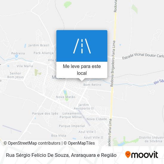 Rua Sérgio Felício De Souza mapa