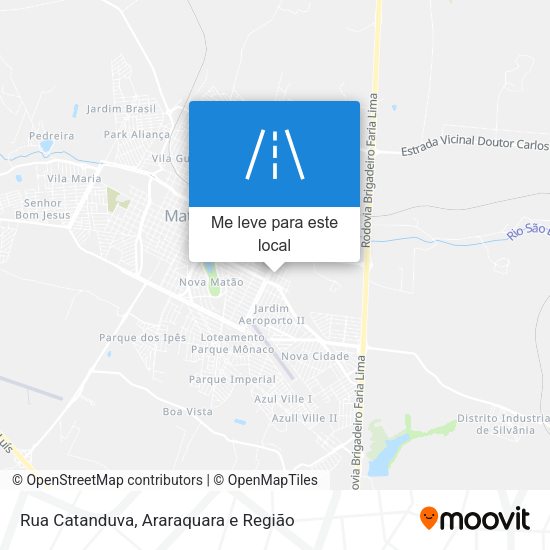 Rua Catanduva mapa