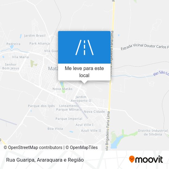 Rua Guaripa mapa