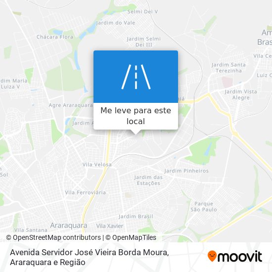 Avenida Servidor José Vieira Borda Moura mapa