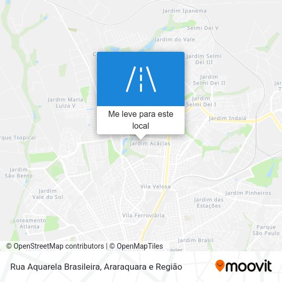 Rua Aquarela Brasileira mapa