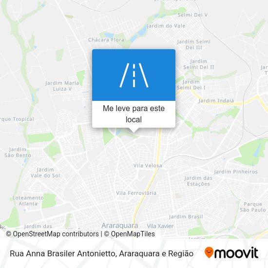 Rua Anna Brasiler Antonietto mapa