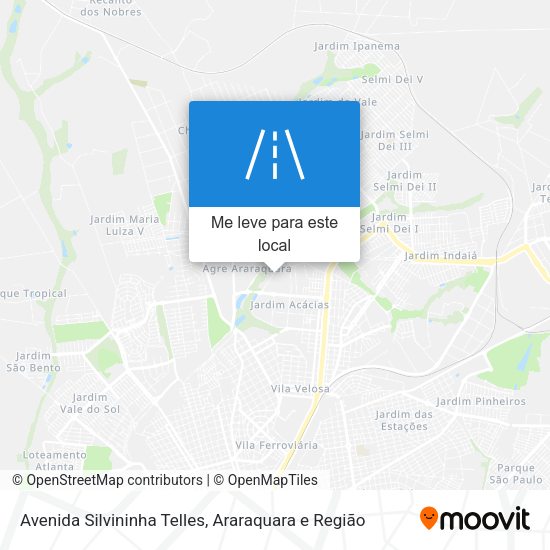 Avenida Silvininha Telles mapa