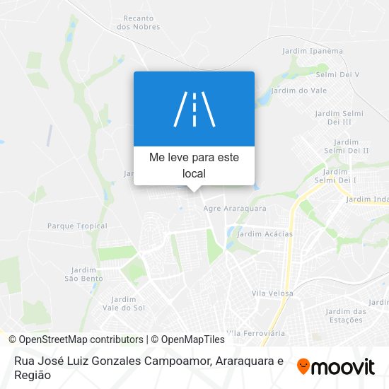 Rua José Luiz Gonzales Campoamor mapa