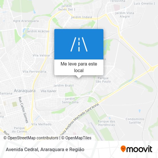 Avenida Cedral mapa
