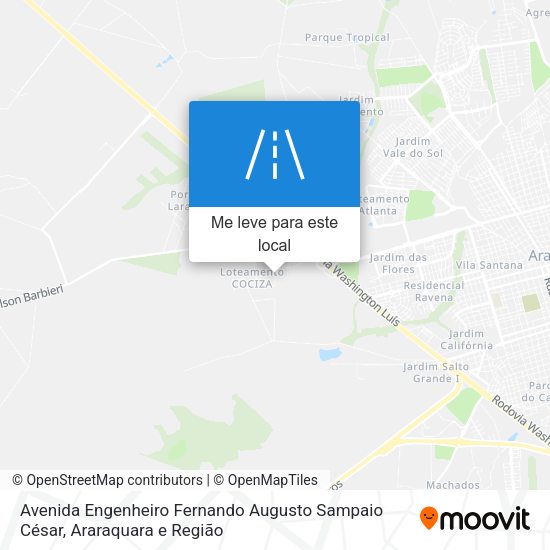 Avenida Engenheiro Fernando Augusto Sampaio César mapa
