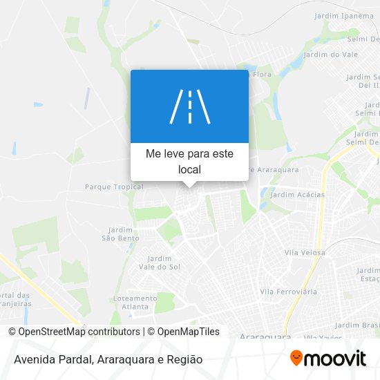 Avenida Pardal mapa