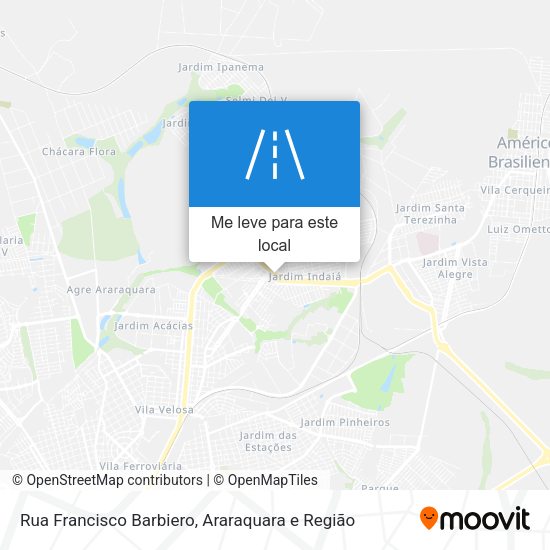 Rua Francisco Barbiero mapa