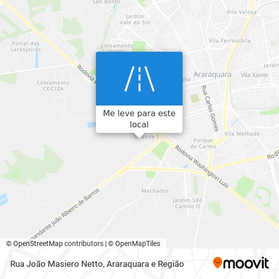 Rua João Masiero Netto mapa