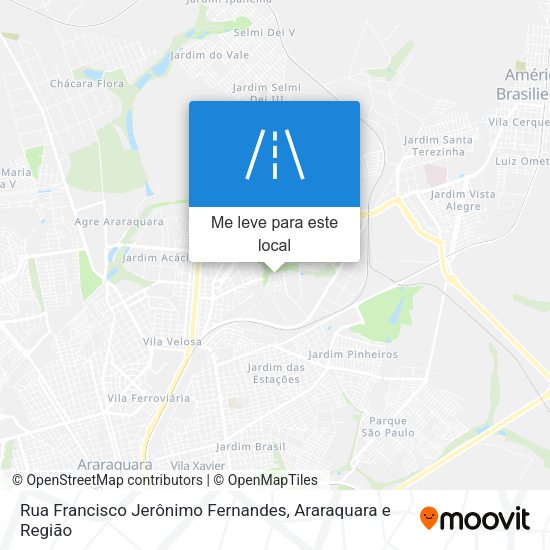 Rua Francisco Jerônimo Fernandes mapa