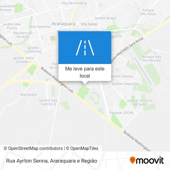 Rua Ayrton Senna mapa