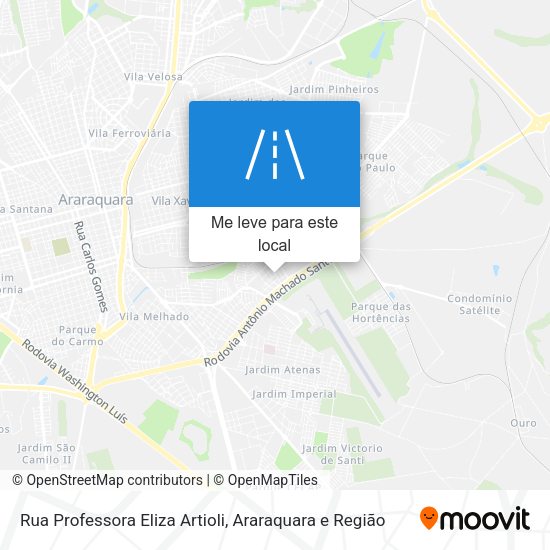 Rua Professora Eliza Artioli mapa