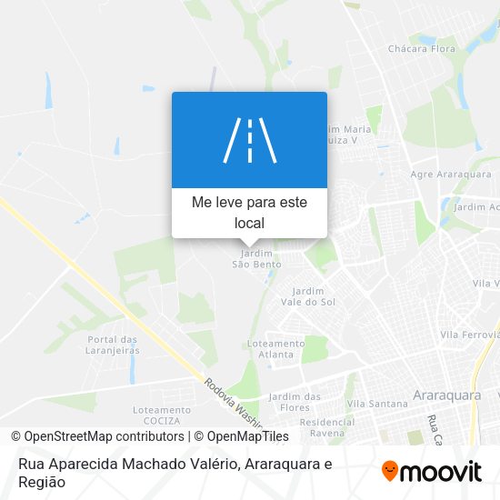 Rua Aparecida Machado Valério mapa