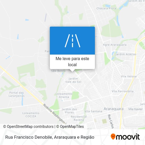Rua Francisco Denobile mapa