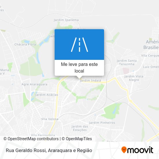 Rua Geraldo Rossi mapa