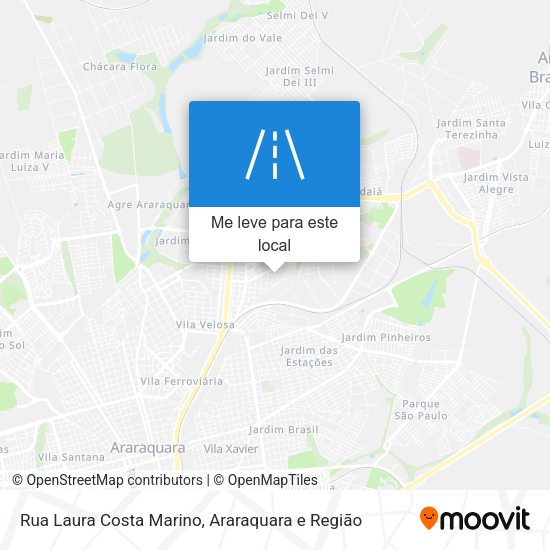 Rua Laura Costa Marino mapa