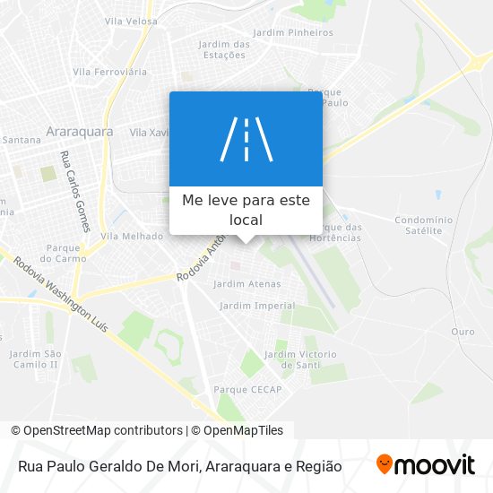 Rua Paulo Geraldo De Mori mapa