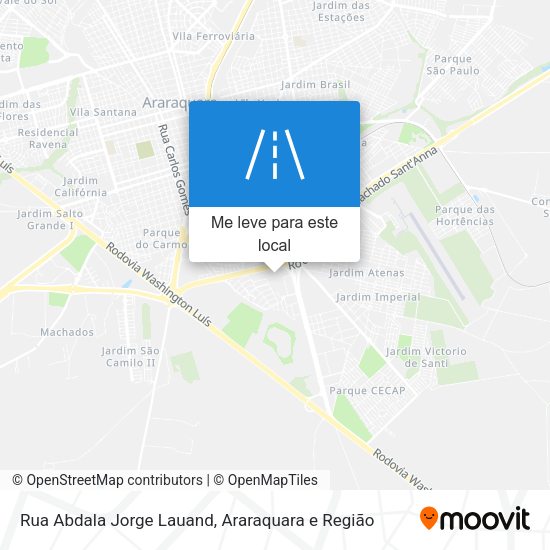 Rua Abdala Jorge Lauand mapa