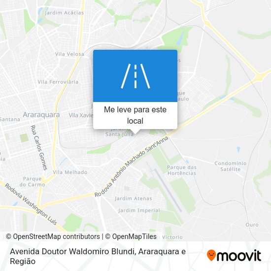 Avenida Doutor Waldomiro Blundi mapa