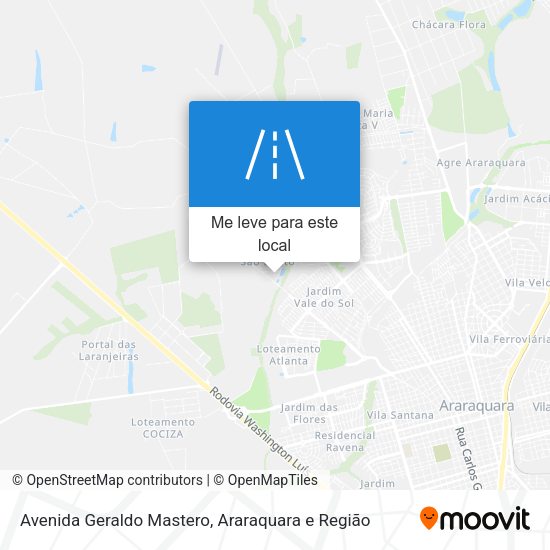 Avenida Geraldo Mastero mapa