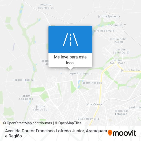 Avenida Doutor Francisco Lofredo Junior mapa