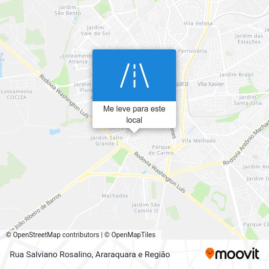 Rua Salviano Rosalino mapa