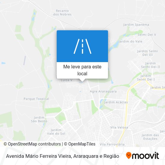 Avenida Mário Ferreira Vieira mapa