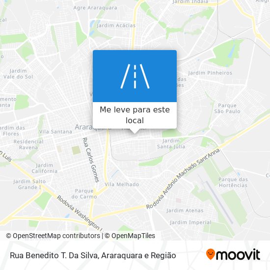 Rua Benedito T. Da Silva mapa